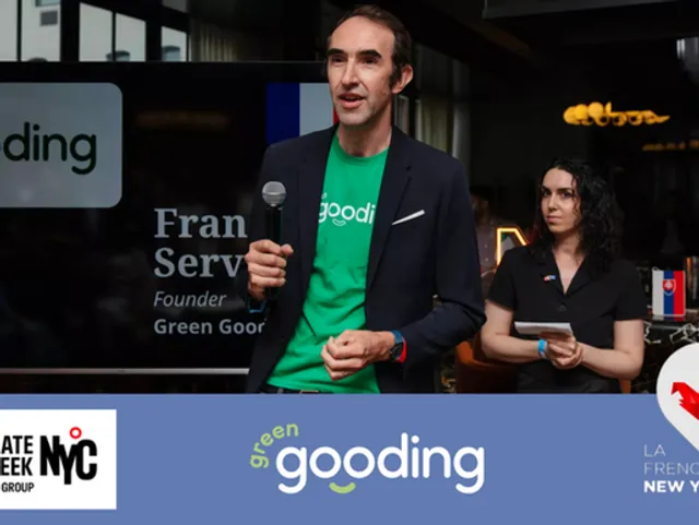 François Servranckx speaking at Climate Week NYC event